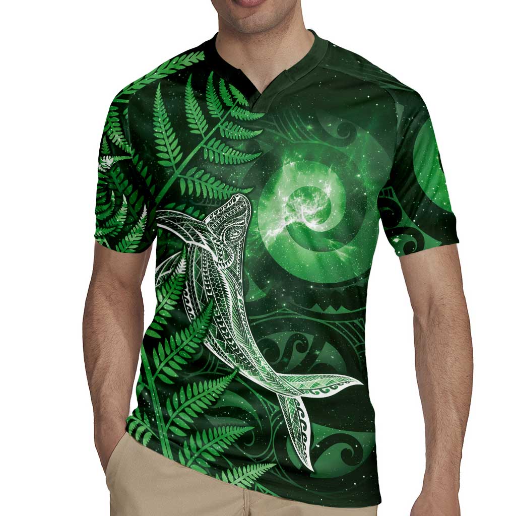 New Zealand Matariki Rugby Jersey Maori Koru With Humpback Whale Green