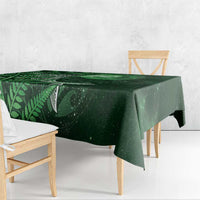 New Zealand Matariki Tablecloth Maori Koru With Humpback Whale Green