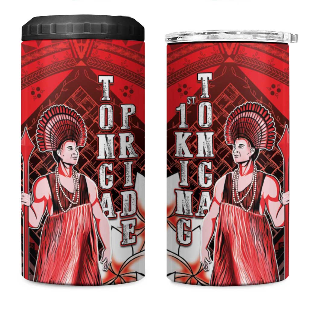 The First King Of Tonga 4 in 1 Can Cooler Tumbler Tongan Pride