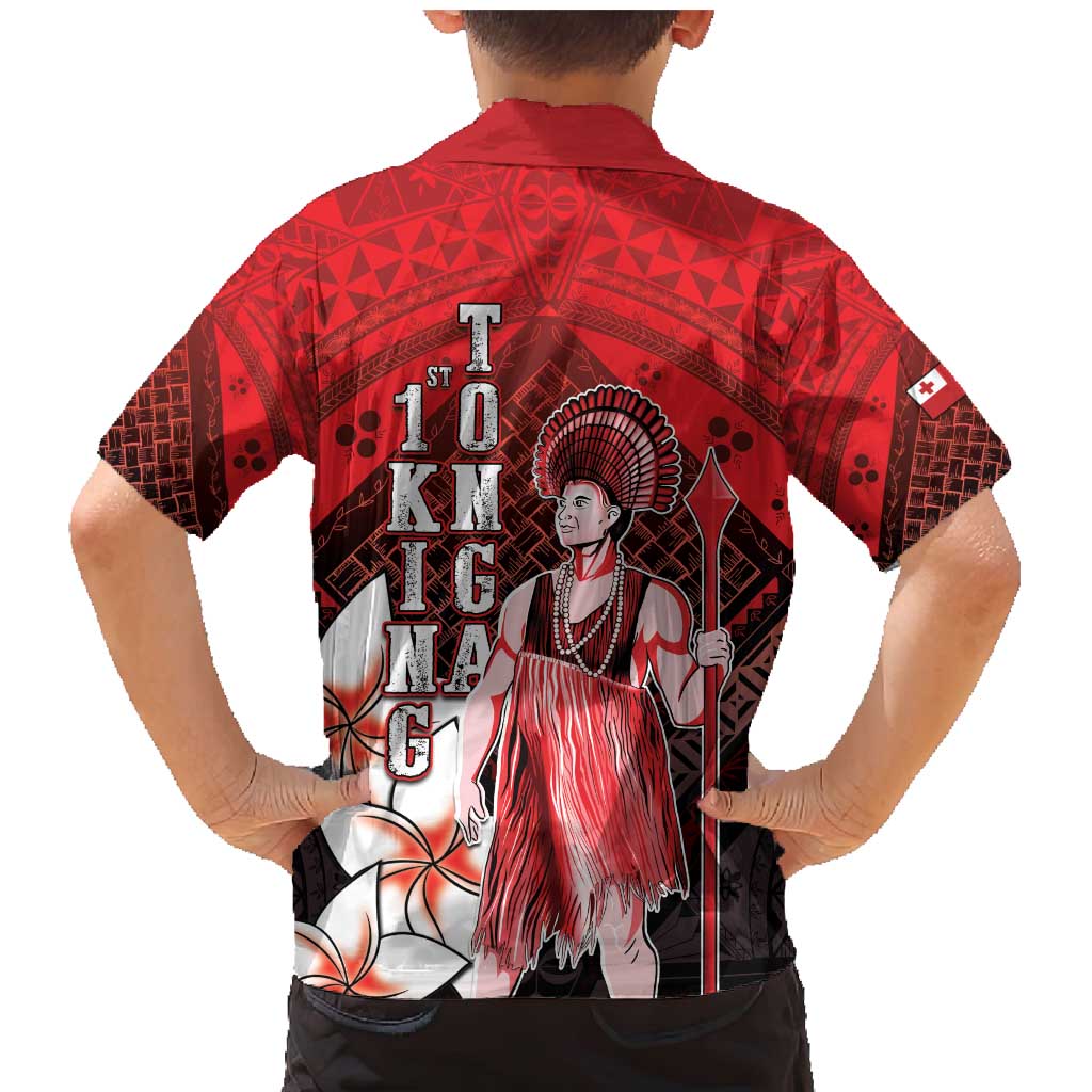 The First King Of Tonga Family Matching Mermaid Dress and Hawaiian Shirt Tongan Pride LT05 - Polynesian Pride