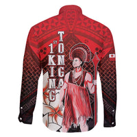 The First King Of Tonga Family Matching Off The Shoulder Long Sleeve Dress and Hawaiian Shirt Tongan Pride LT05 - Polynesian Pride