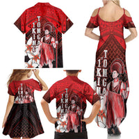 The First King Of Tonga Family Matching Summer Maxi Dress and Hawaiian Shirt Tongan Pride LT05 - Polynesian Pride