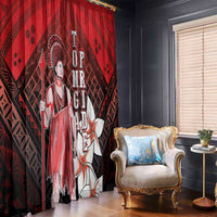 The First King Of Tonga Window Curtain Tongan Pride
