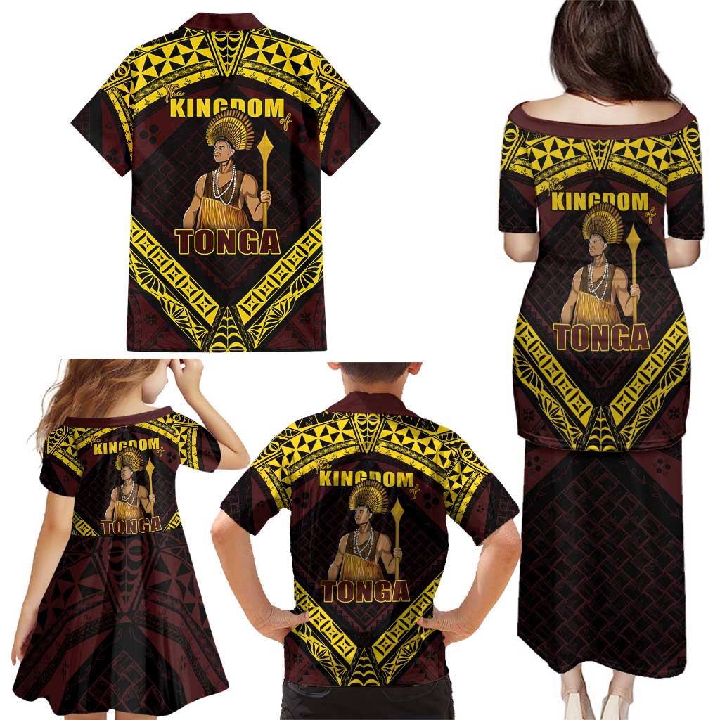 Tonga First King Family Matching Puletasi and Hawaiian Shirt Ahoeitu Know Your Roots