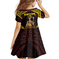 Tonga First King Family Matching Short Sleeve Bodycon Dress and Hawaiian Shirt Ahoeitu Know Your Roots LT05 - Polynesian Pride