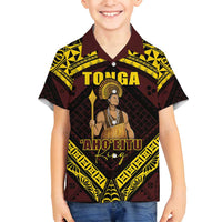 Tonga First King Family Matching Summer Maxi Dress and Hawaiian Shirt Ahoeitu Know Your Roots