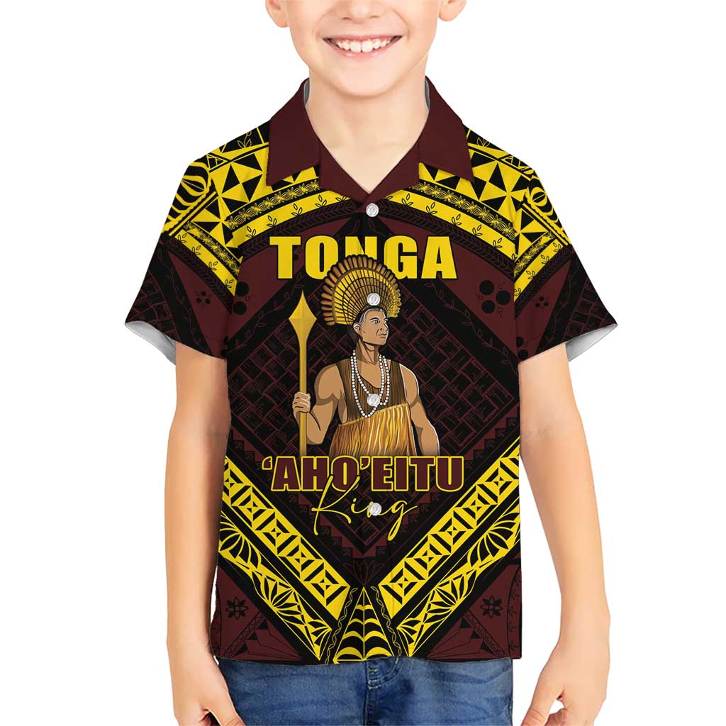 Tonga First King Kid Hawaiian Shirt Ahoeitu Know Your Roots