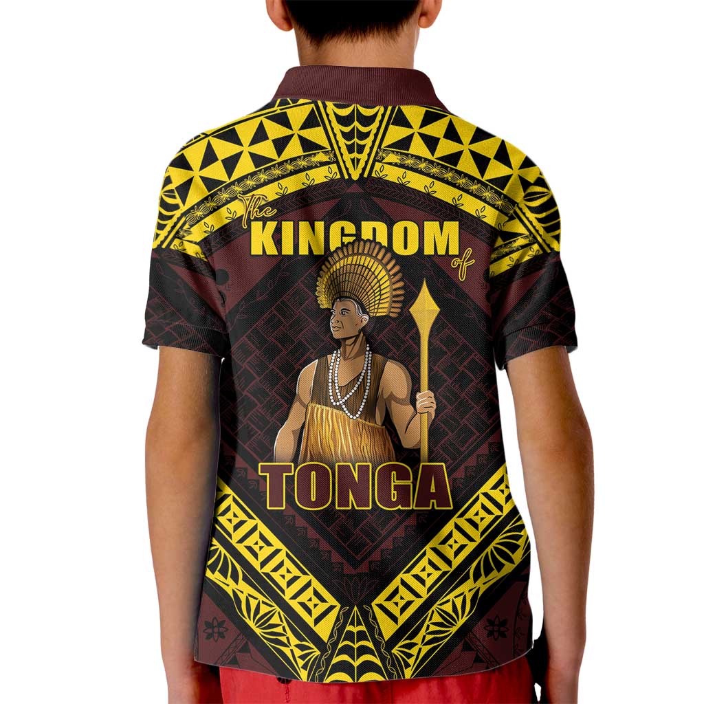 Tonga First King Kid Polo Shirt Ahoeitu Know Your Roots