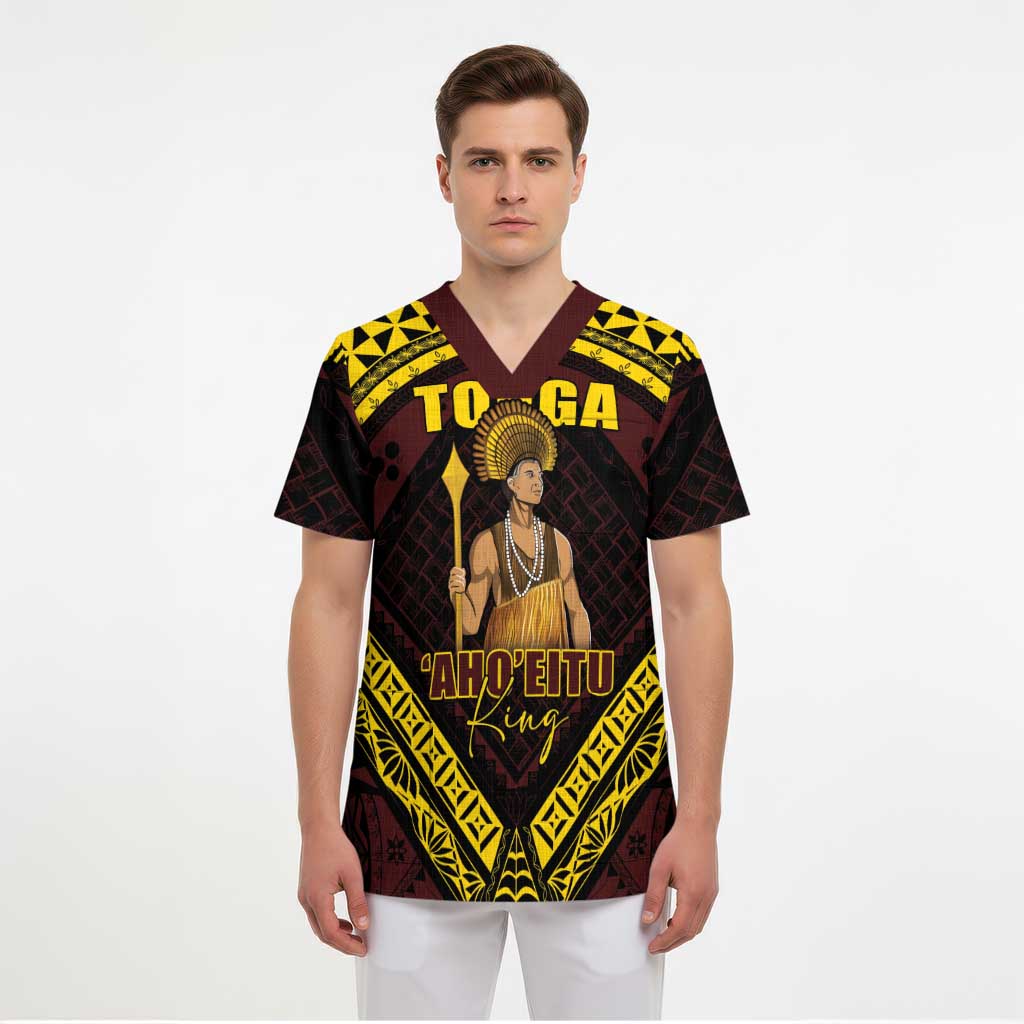 Tonga First King Scrub Top Ahoeitu Know Your Roots - Polynesian Pride
