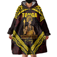 Tonga First King Wearable Blanket Hoodie Ahoeitu Know Your Roots
