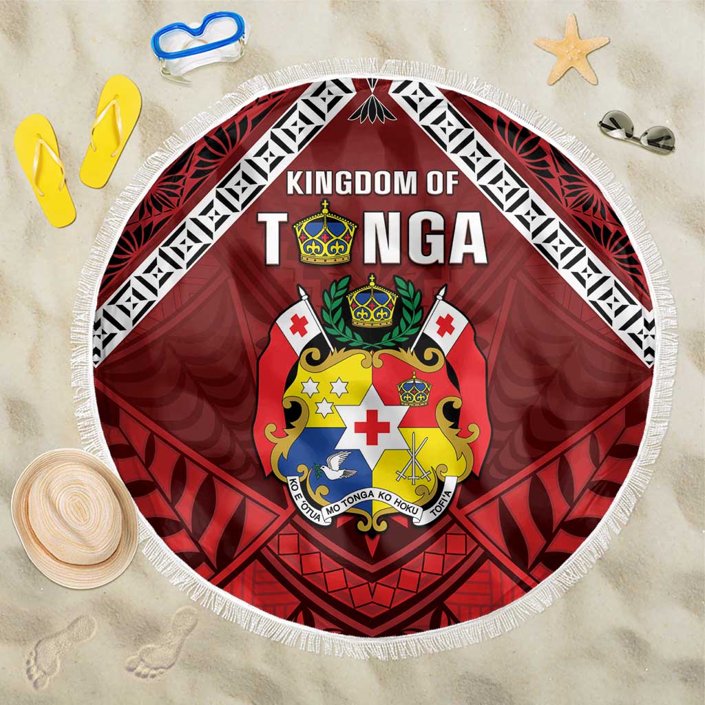 Tonga Emancipation Day Beach Blanket Tongan Kupesi Pattern