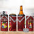 Tonga Emancipation Day 4 in 1 Can Cooler Tumbler Tongan Kupesi Pattern
