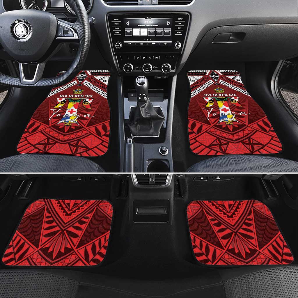 Tonga Emancipation Day Car Mats Tongan Kupesi Pattern