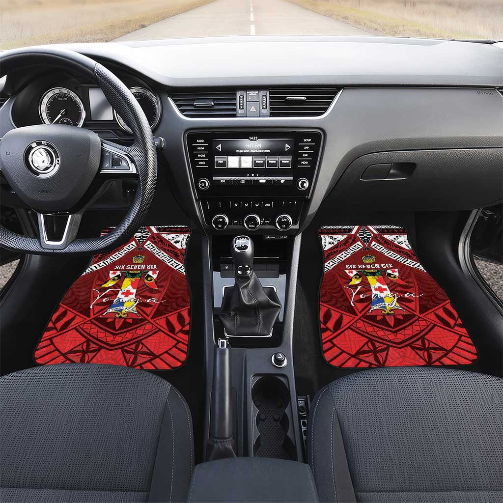 Tonga Emancipation Day Car Mats Tongan Kupesi Pattern