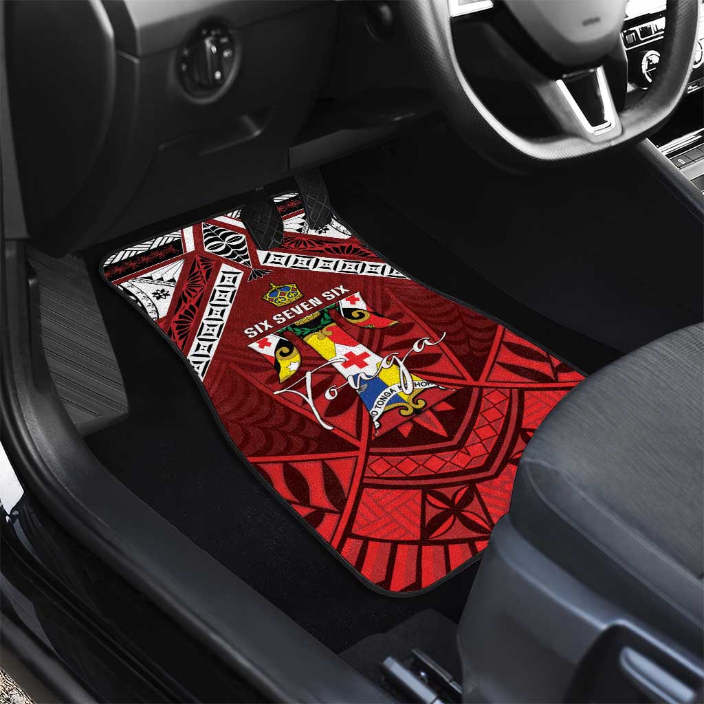 Tonga Emancipation Day Car Mats Tongan Kupesi Pattern