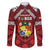 Tonga Emancipation Day Family Matching Long Sleeve Bodycon Dress and Hawaiian Shirt Tongan Kupesi Pattern