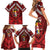 Tonga Emancipation Day Family Matching Short Sleeve Bodycon Dress and Hawaiian Shirt Tongan Kupesi Pattern