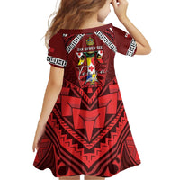 Tonga Emancipation Day Family Matching Summer Maxi Dress and Hawaiian Shirt Tongan Kupesi Pattern