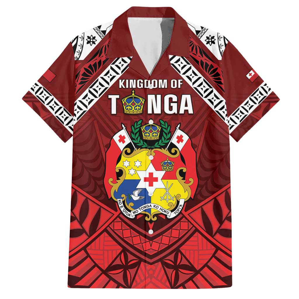 Tonga Emancipation Day Hawaiian Shirt Tongan Kupesi Pattern