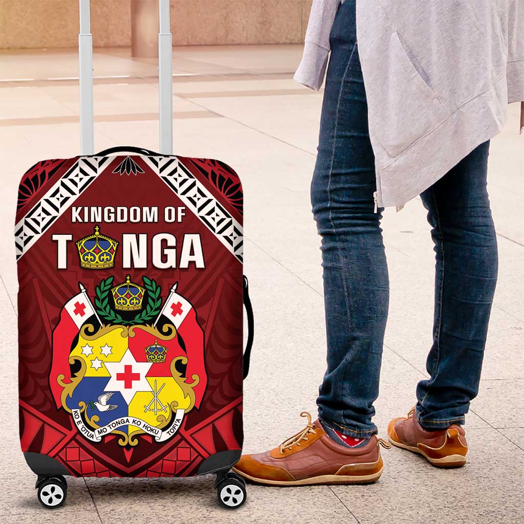 Tonga Emancipation Day Luggage Cover Tongan Kupesi Pattern