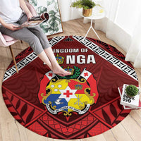 Tonga Emancipation Day Round Carpet Tongan Kupesi Pattern