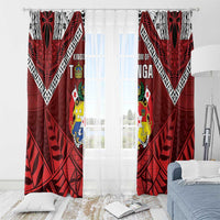 Tonga Emancipation Day Window Curtain Tongan Kupesi Pattern