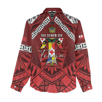 Tonga Emancipation Day Women Casual Shirt Tongan Kupesi Pattern