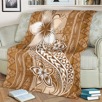 Tonga Kupesi Ngatu Blanket Vintage Brown Plumeria