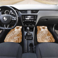 Tonga Kupesi Ngatu Car Mats Vintage Brown Plumeria