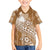 Tonga Kupesi Ngatu Family Matching Short Sleeve Bodycon Dress and Hawaiian Shirt Vintage Brown Plumeria