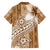 Tonga Kupesi Ngatu Hawaiian Shirt Vintage Brown Plumeria