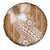 Tonga Kupesi Ngatu Spare Tire Cover Vintage Brown Plumeria