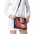 Tonga Kupesi Ngatu Shoulder Handbag Vintage Red Plumeria