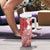 Tonga Kupesi Ngatu Tumbler With Handle Vintage Red Plumeria