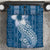 Tonga Kupesi Ngatu Bedding Set Vintage Blue Plumeria