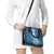 Tonga Kupesi Ngatu Shoulder Handbag Vintage Blue Plumeria