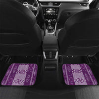 Tonga Kupesi Ngatu Car Mats Vintage Purple Plumeria