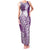 Tonga Kupesi Ngatu Family Matching Tank Maxi Dress and Hawaiian Shirt Vintage Purple Plumeria