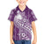 Tonga Kupesi Ngatu Hawaiian Shirt Vintage Purple Plumeria