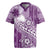 Tonga Kupesi Ngatu Rugby Jersey Vintage Purple Plumeria