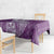 Tonga Kupesi Ngatu Tablecloth Vintage Purple Plumeria