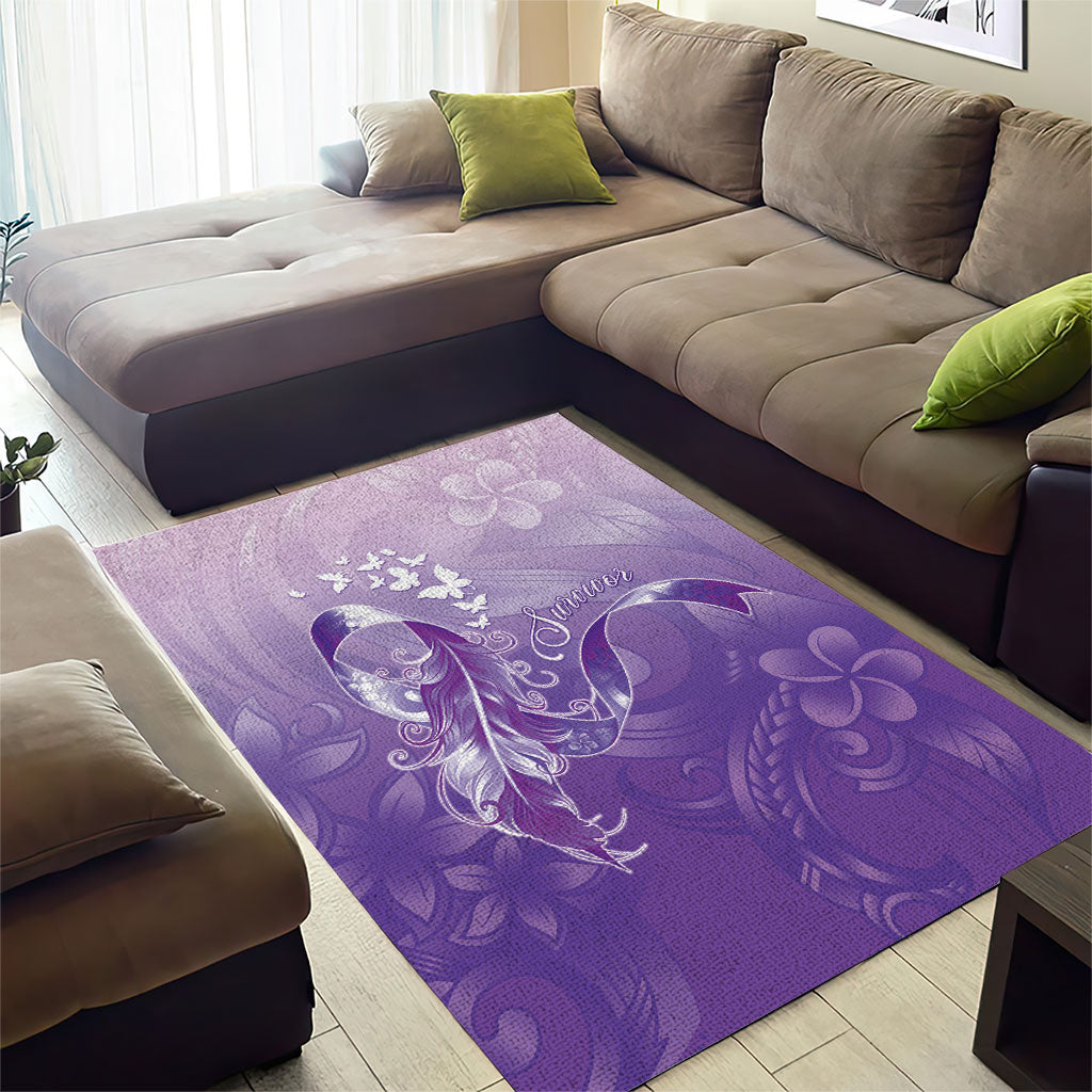 Lupus Awareness Month Area Rug Polynesian Style