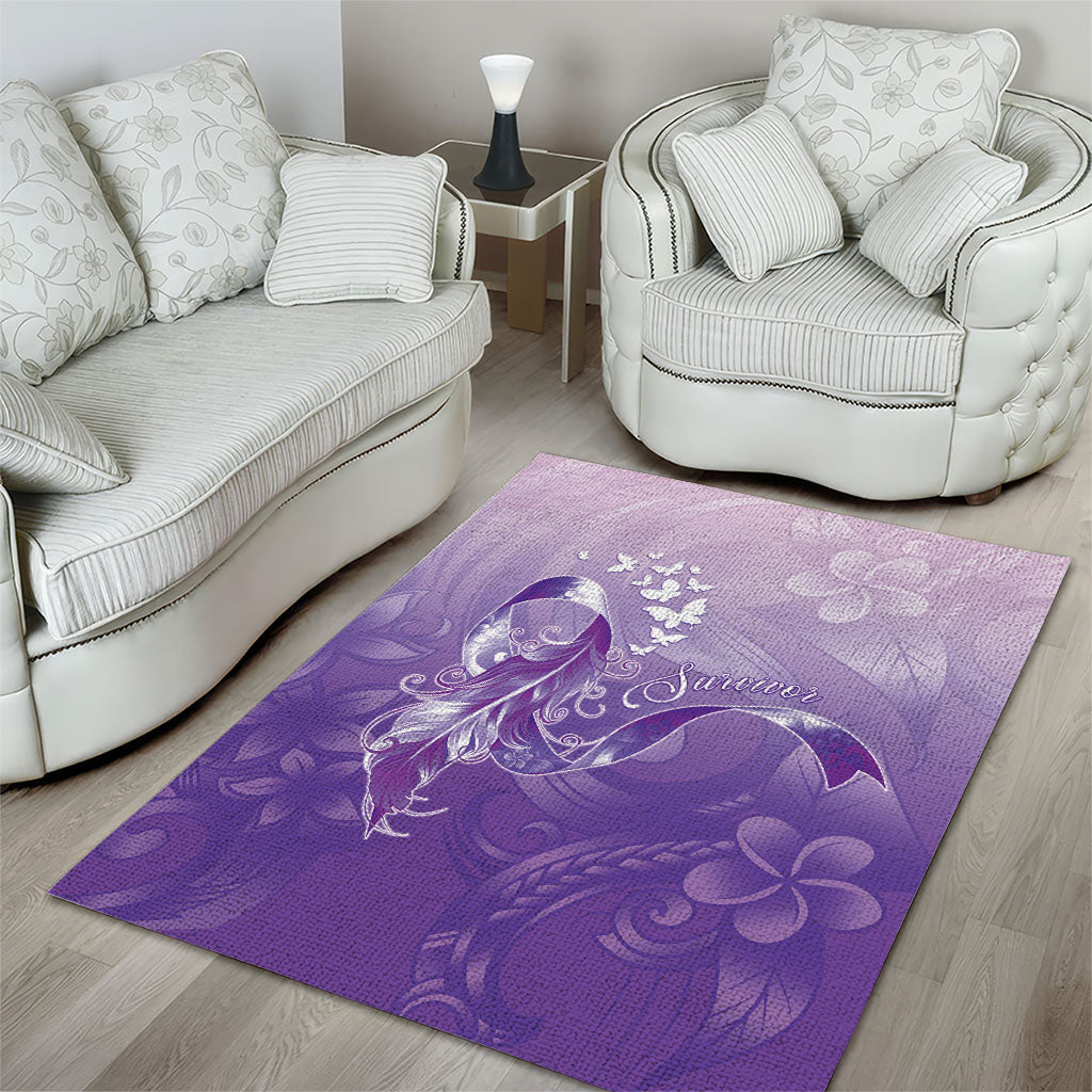 Lupus Awareness Month Area Rug Polynesian Style