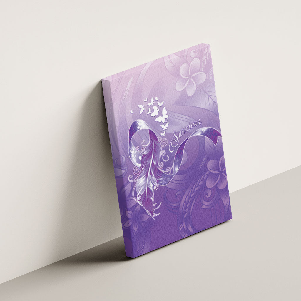 Lupus Awareness Month Canvas Wall Art Polynesian Style