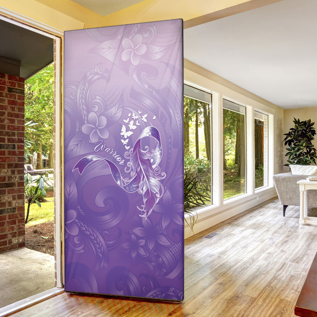Lupus Awareness Month Door Cover Polynesian Style