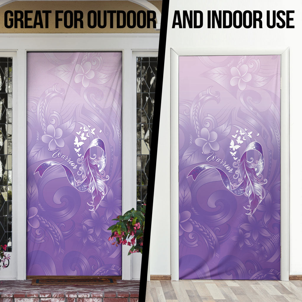 Lupus Awareness Month Door Cover Polynesian Style
