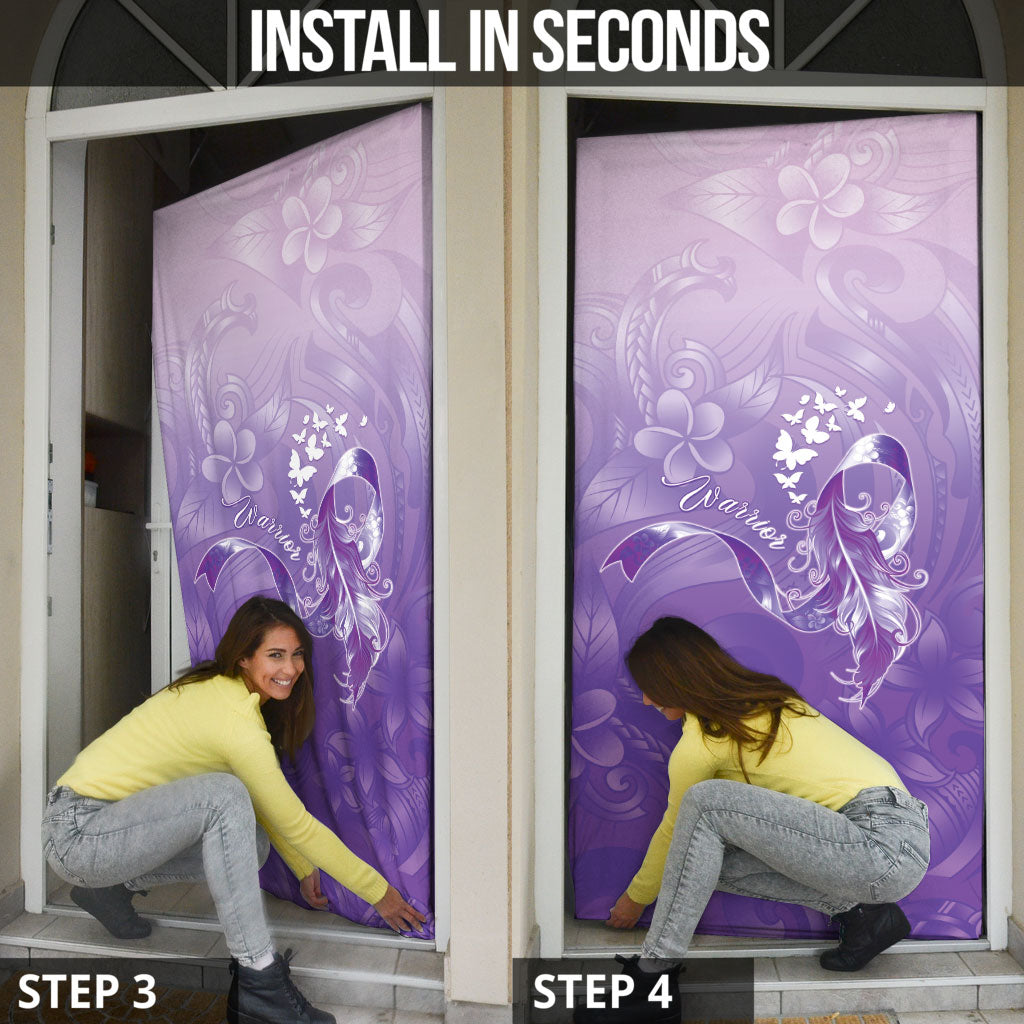 Lupus Awareness Month Door Cover Polynesian Style