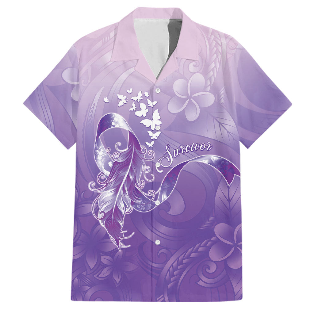 Lupus Awareness Month Family Matching Long Sleeve Bodycon Dress and Hawaiian Shirt Polynesian Style LT05 Dad's Shirt - Short Sleeve Lilac - Polynesian Pride