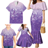 Lupus Awareness Month Family Matching Mermaid Dress and Hawaiian Shirt Polynesian Style LT05 - Polynesian Pride