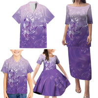 Lupus Awareness Month Family Matching Puletasi and Hawaiian Shirt Polynesian Style